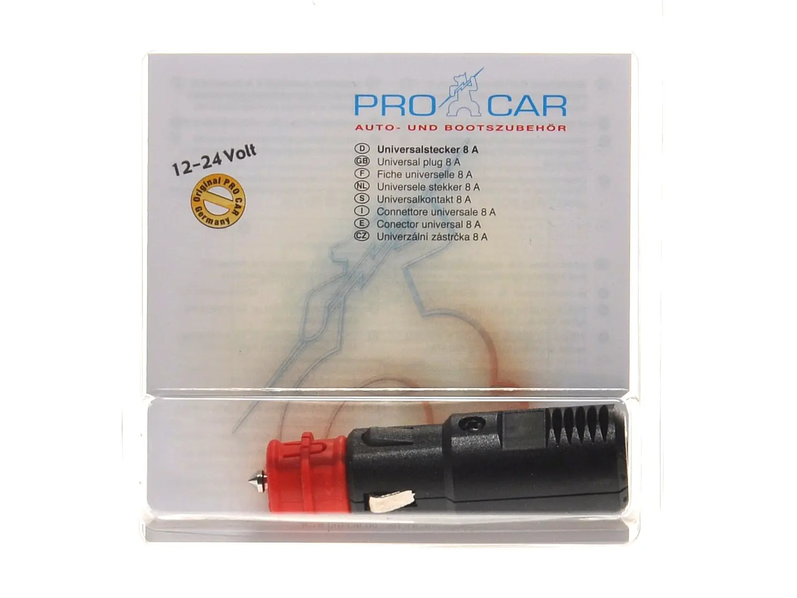 Stecker ROT 12/24V  8A Blister 67723000