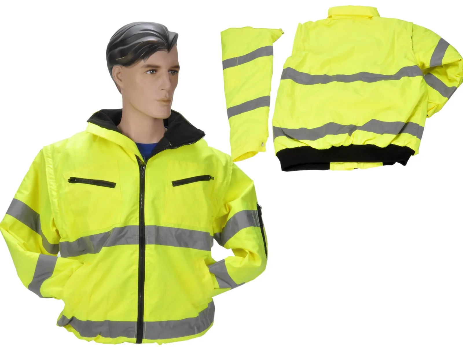 Warnpilotenjacke  Gr.M, gelb