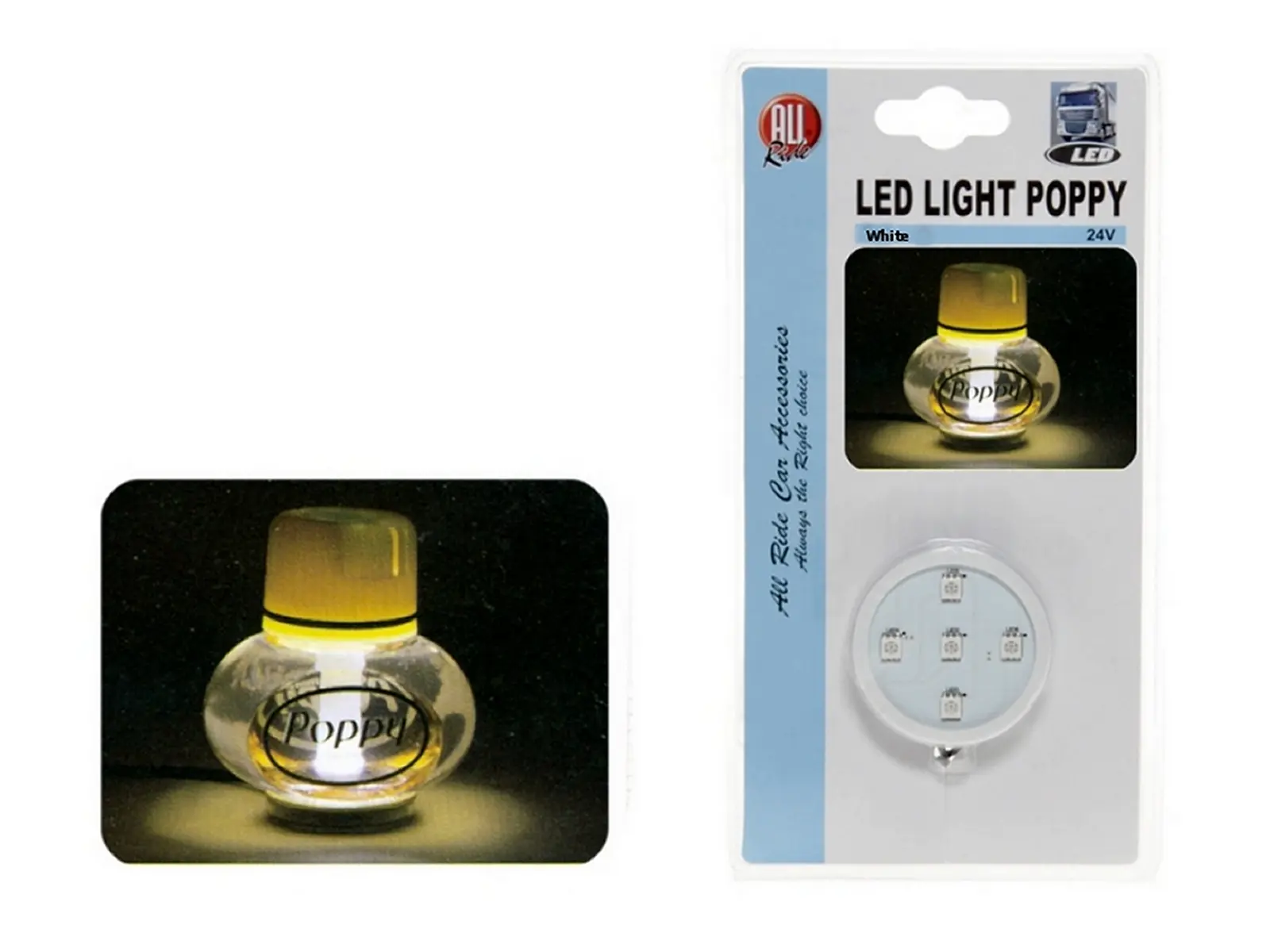 Deko LED für Poppy Lufterfrischer, 5LED, weiß 24V