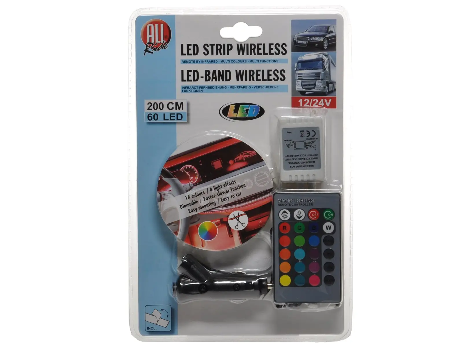 LED Deko Band, 60 LED, 200 cm, 12/24V