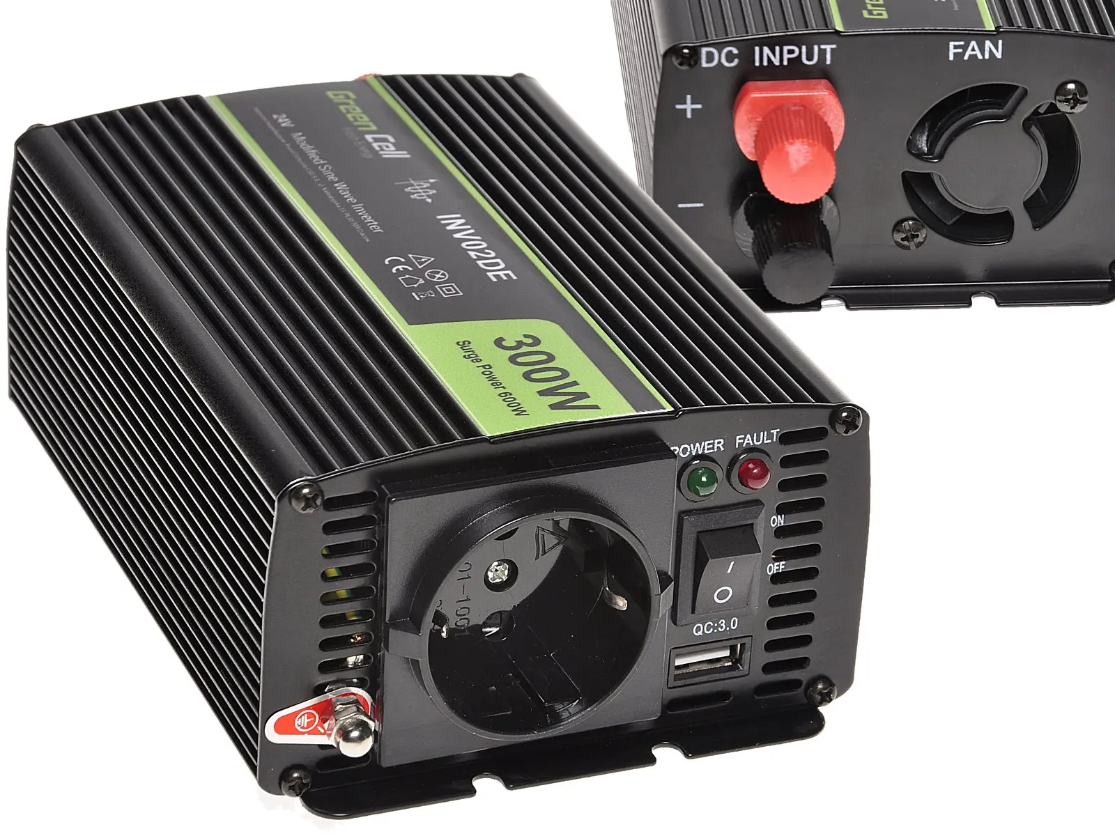 Power Inverter GreenCell  DC/AC 24 > 230V  300W