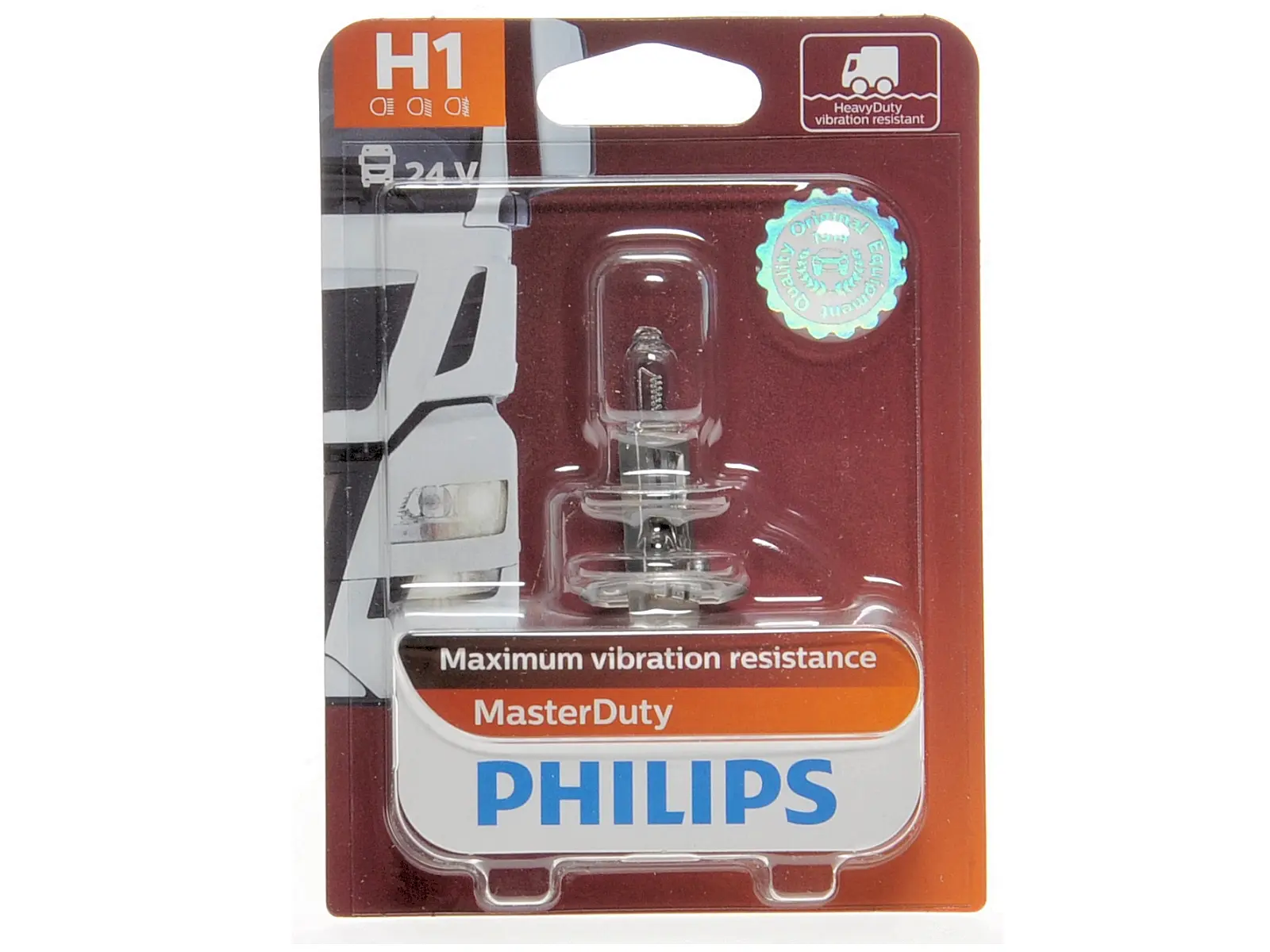 PHILIPS H1 MasterDuty, 24V, 70W, weiss, duo