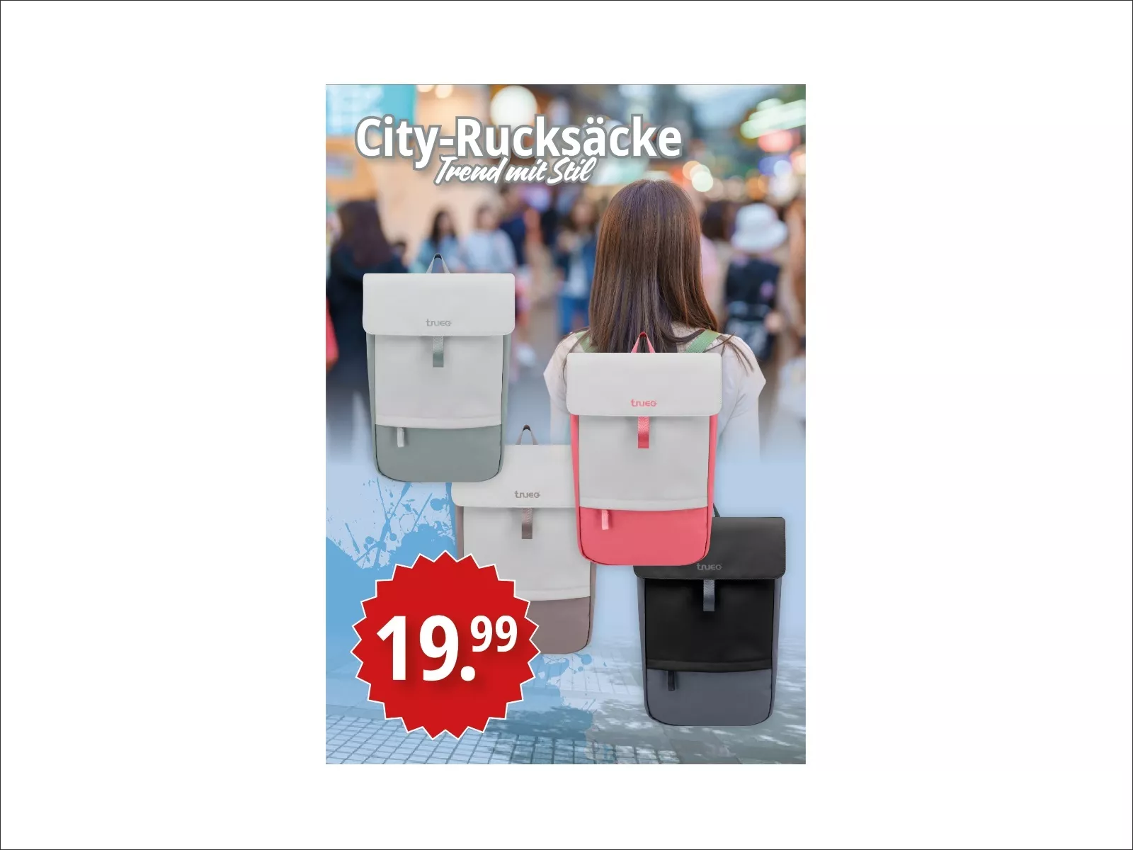 Topper City Rucksäcke DinA4