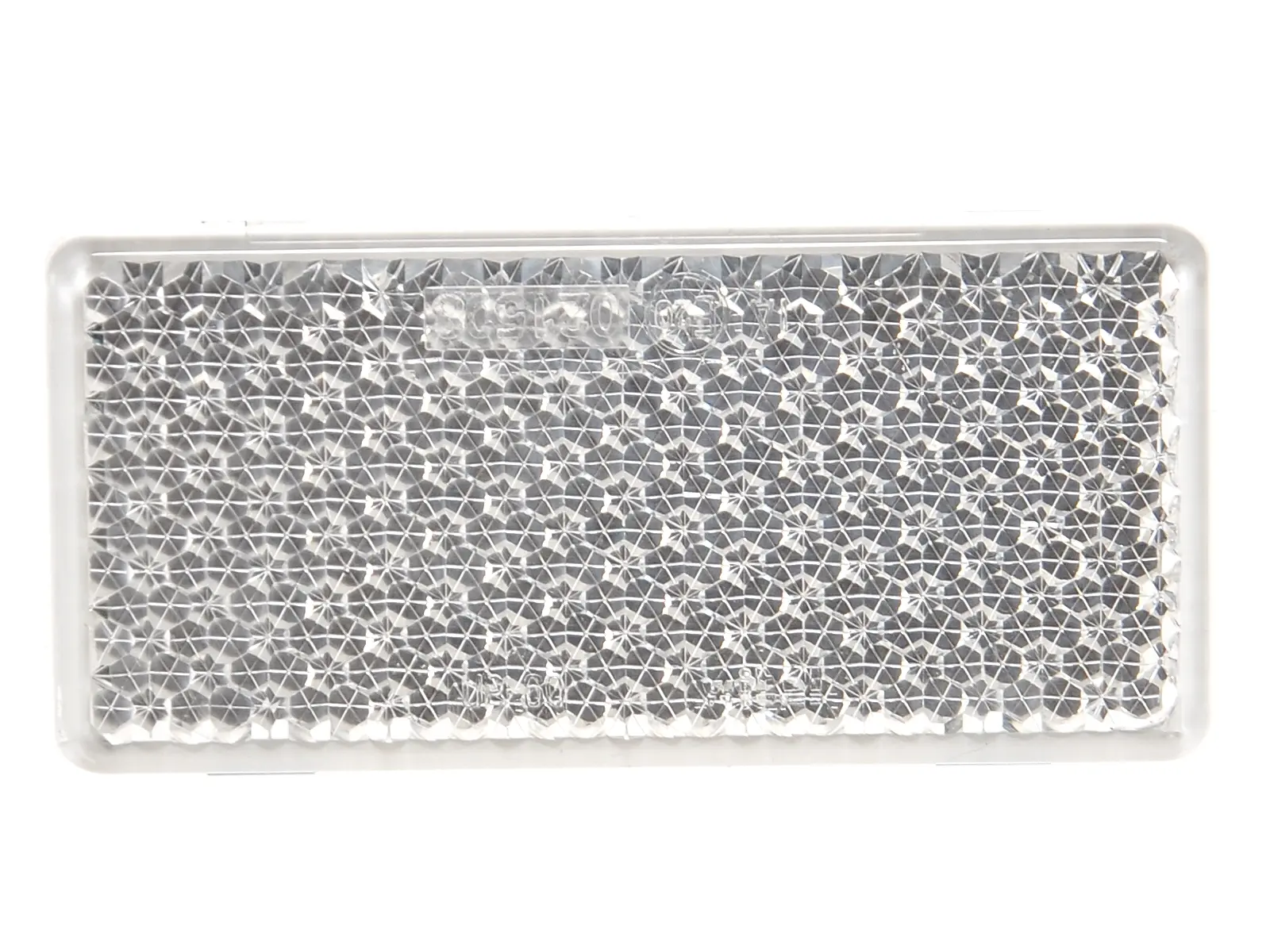 Rückstrahler eckig weiss 90x40   VE10
