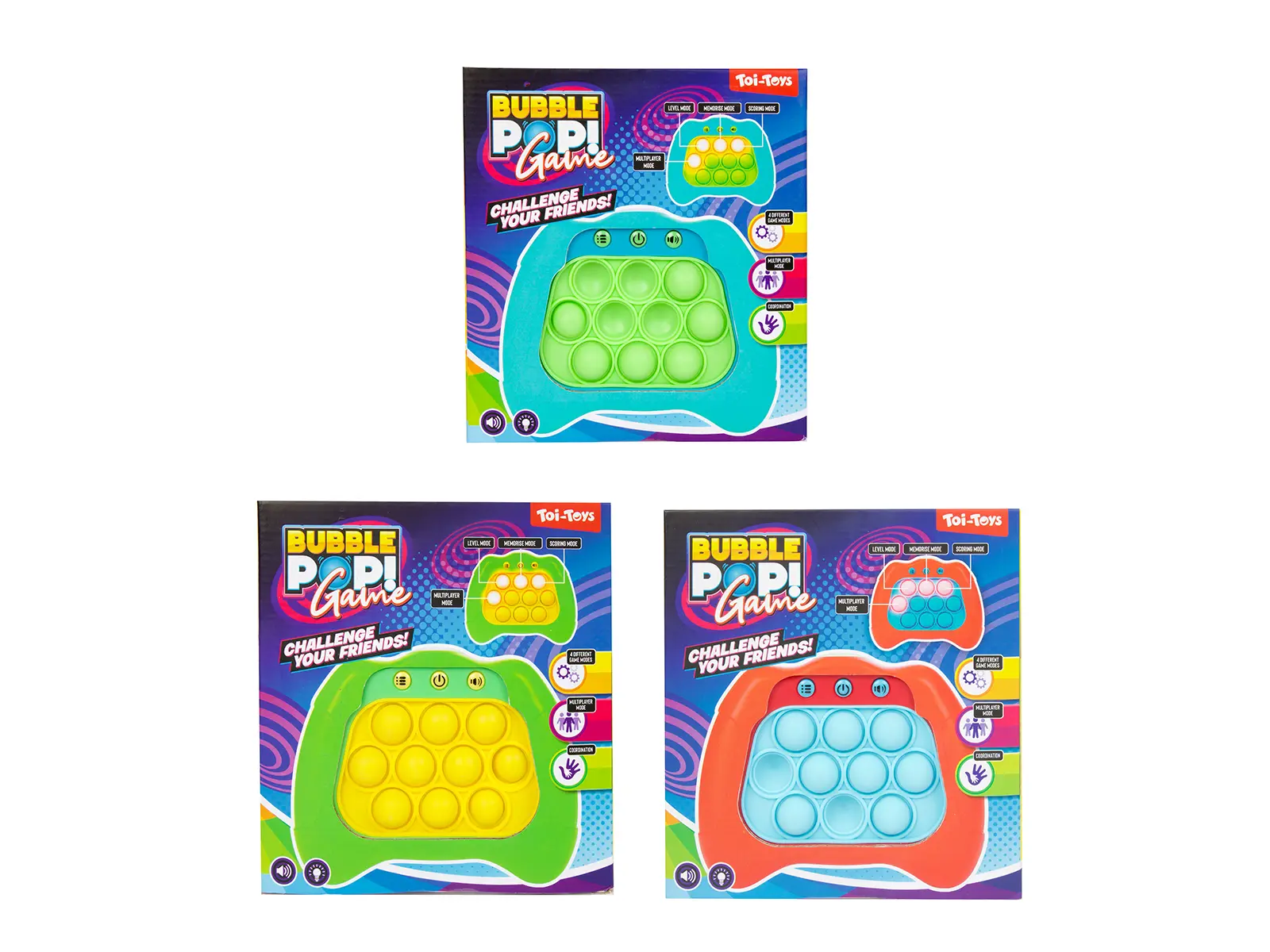 FUN Memo-Spiel Bubble Pop Controller, farb. sort.