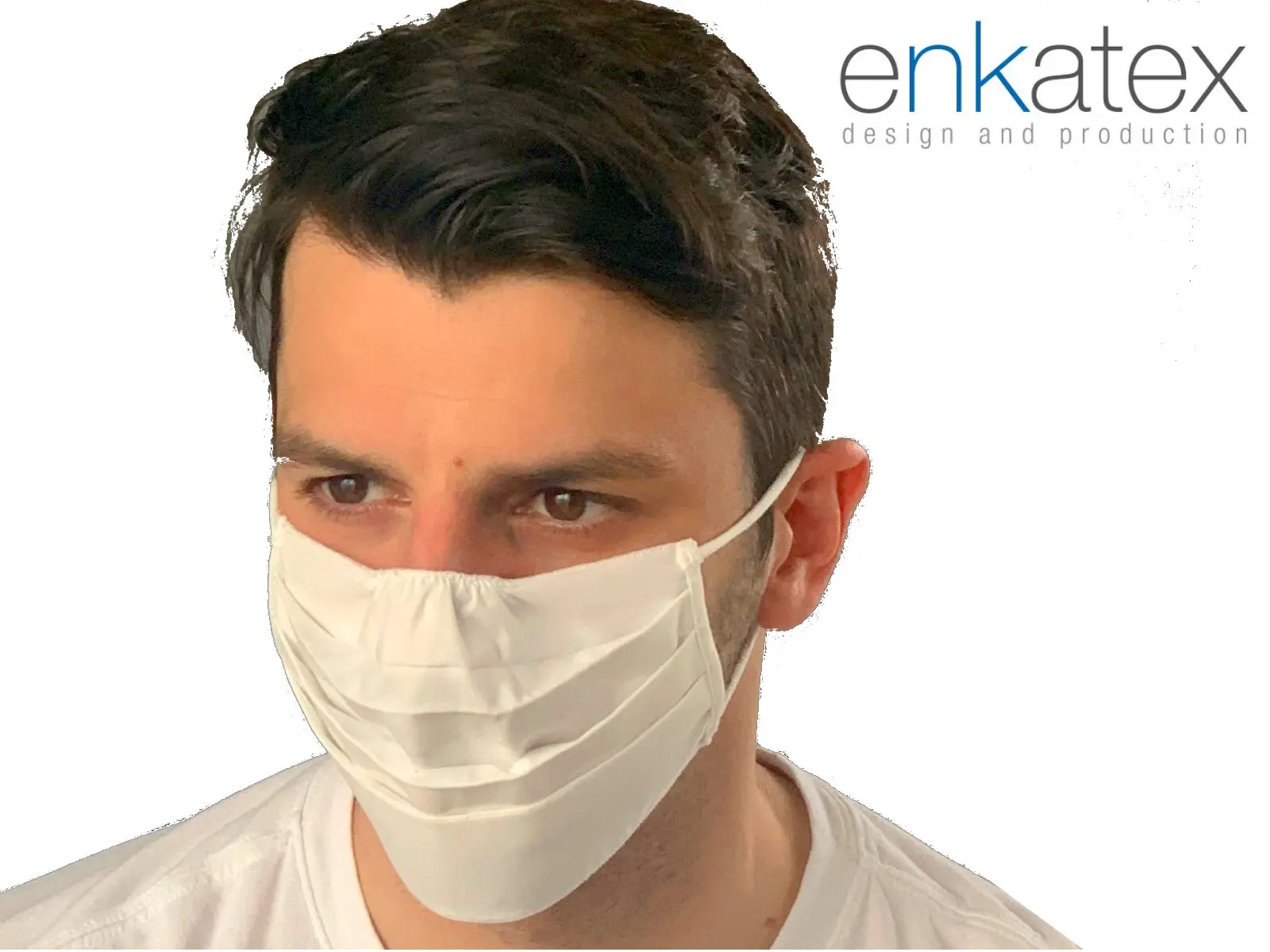 ENKATEX C20 Maske 2-lagig Baumwolle VE25