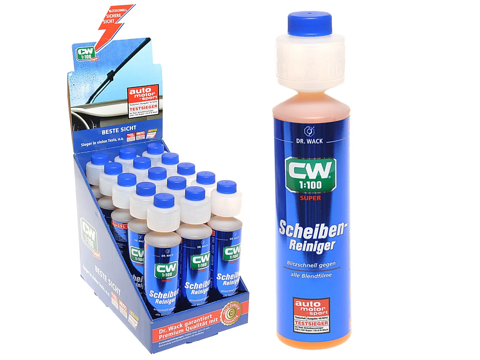 CW 1:100 Super Scheibenreiniger 250ml   Disp x15