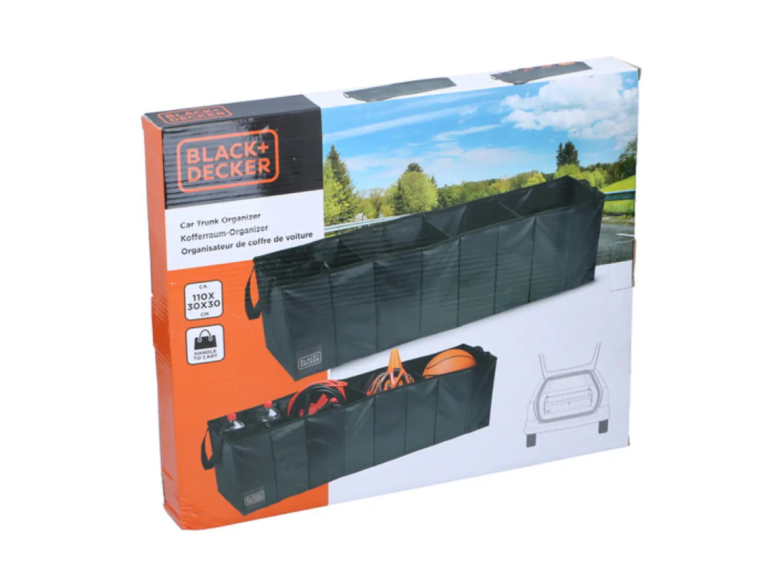 BLACK+DECKER Kofferraumtasche 110x30x30cm, 950g