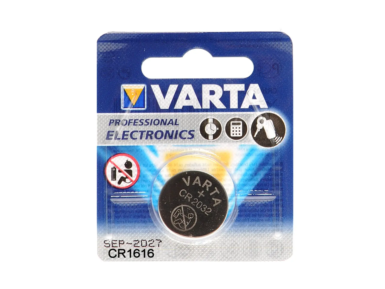 VARTA Knopfzelllen-Batt. Lithium CR 1616    VE10