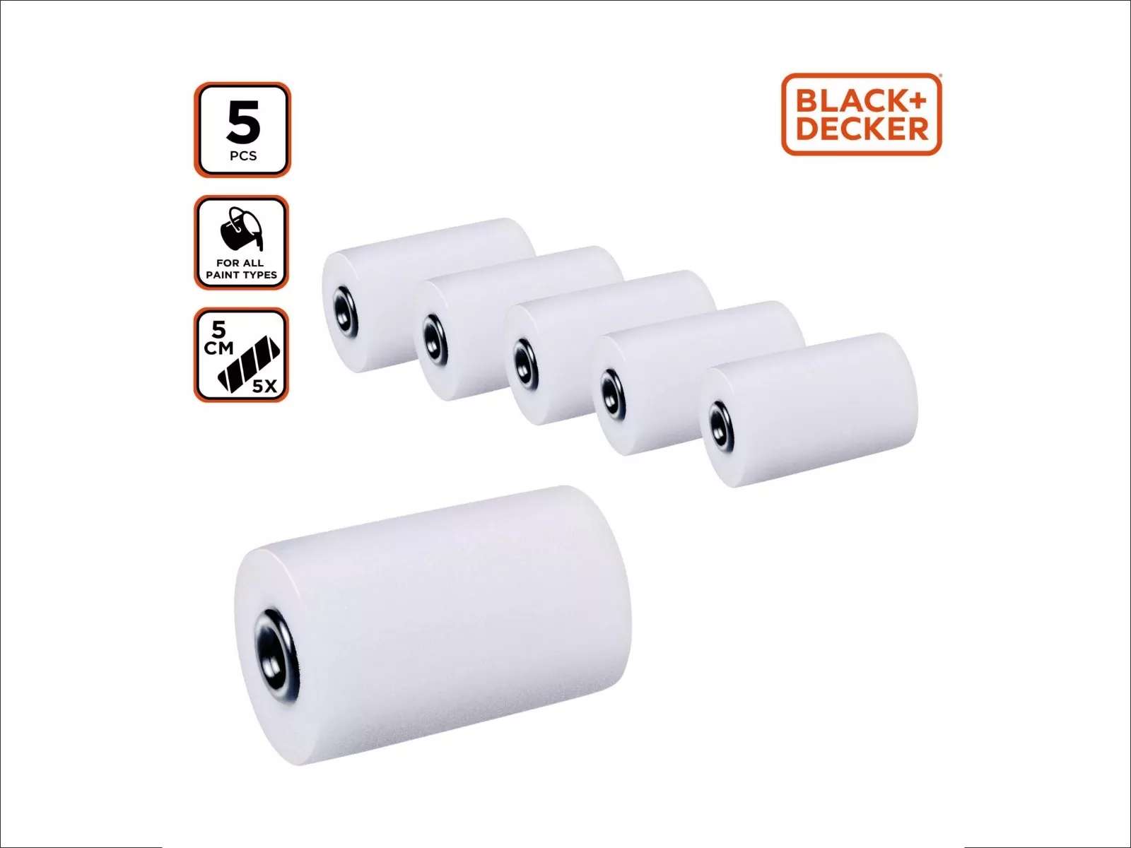 Schaumstoffrollerset 5cm 5-teilig