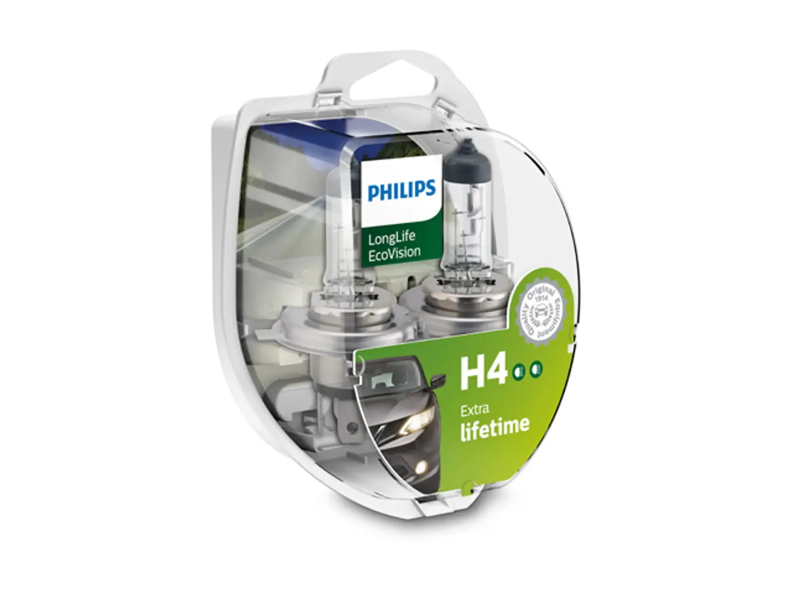 PHILIPS H4 LongLife EcoVision, 12V, 60/55W, duo