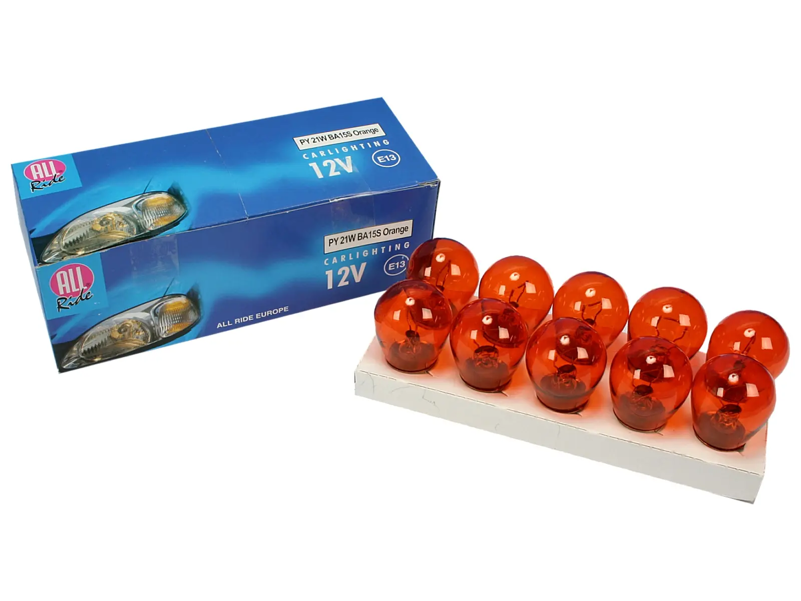 Steckbirne 12V PY21W BA15S Orange       VE10