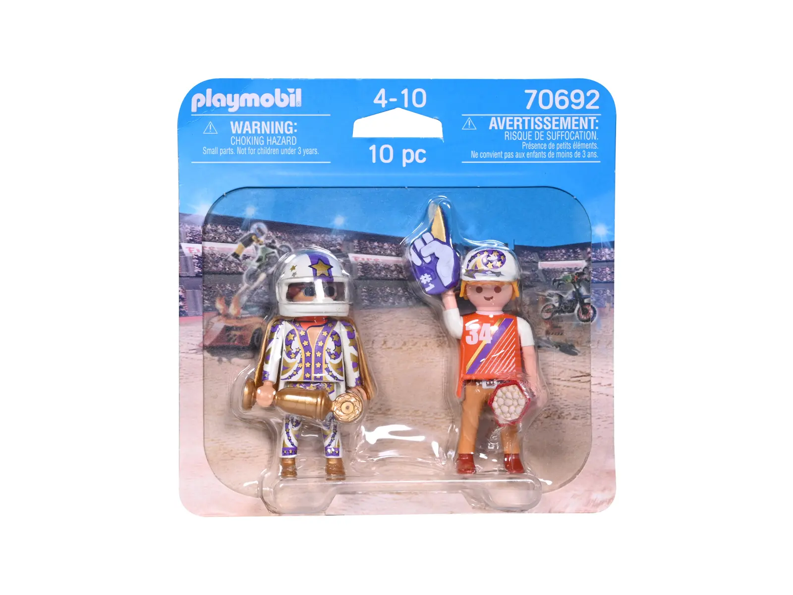 PLAYMOBIL Spielfiguren, Stuntshow-Team, 2er-Pack
