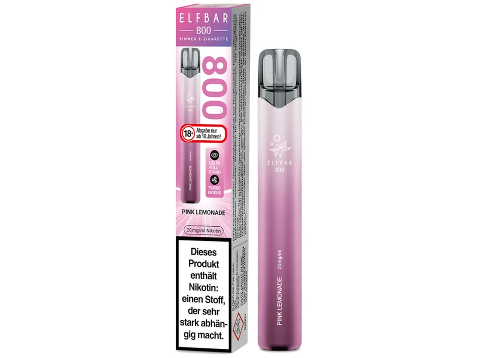 ELFBAR 800 Einweg 20mg/ml Pink Lemon VE10
