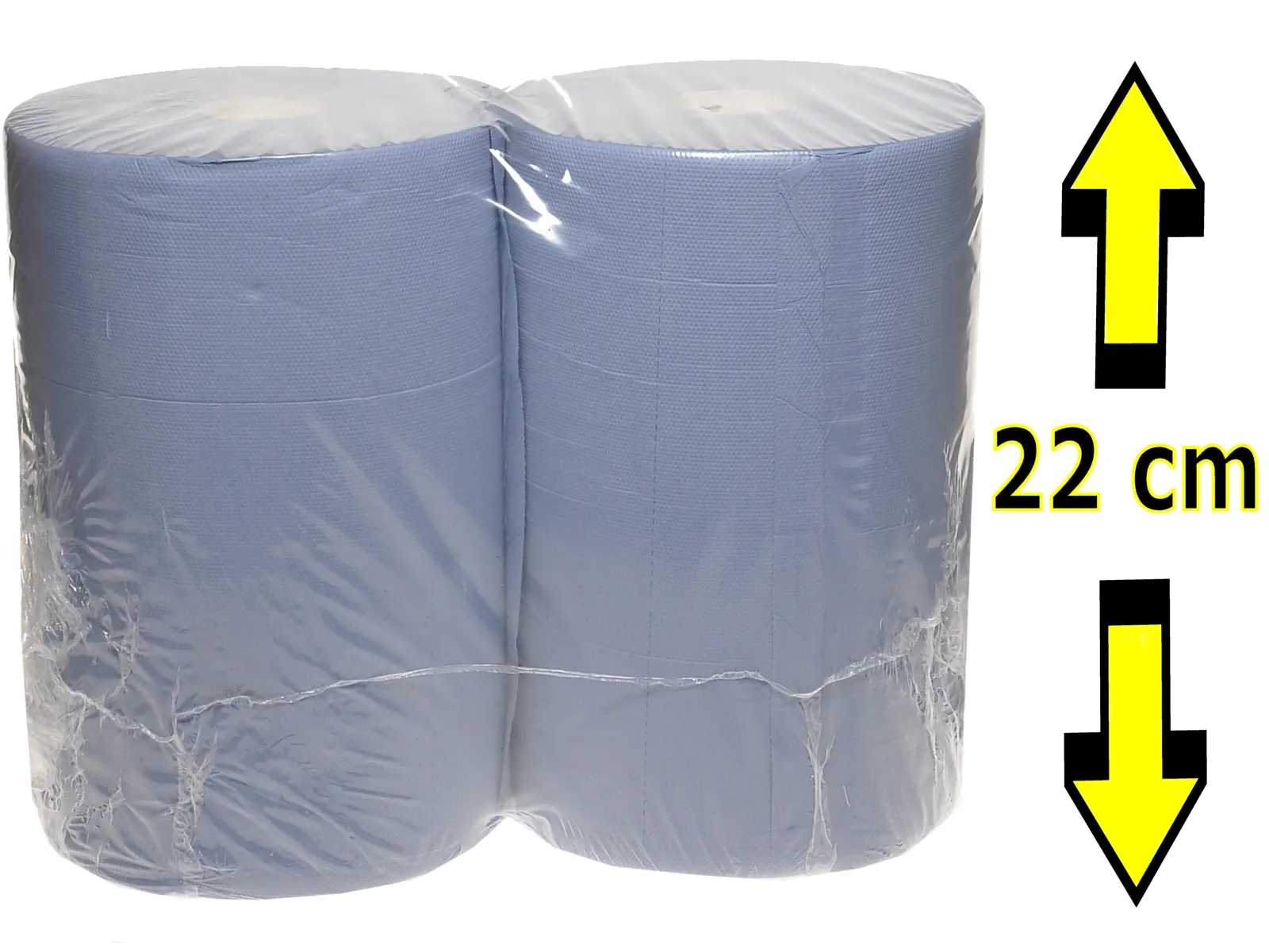 Putzpapier-Rolle 22cm Blau 2lagig 2er Set