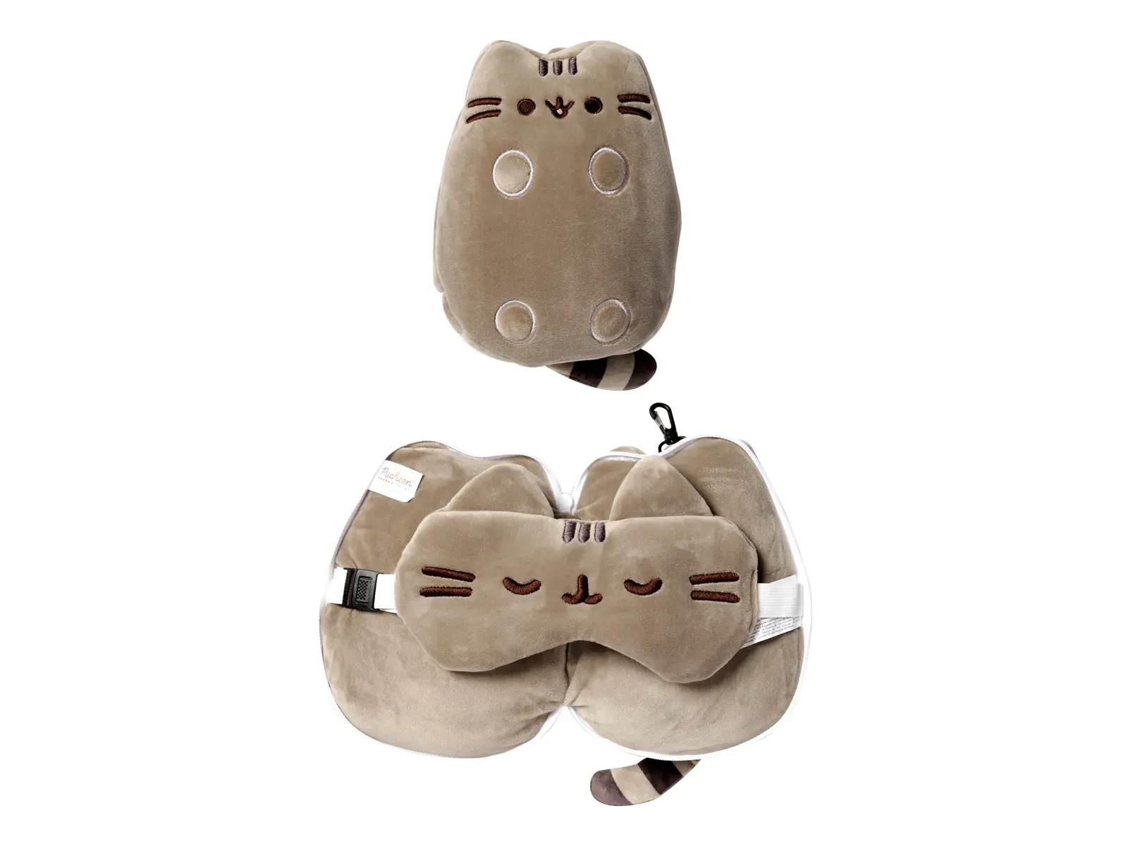 Reisekissen u. Augenmaske, Plüsch, Pusheen