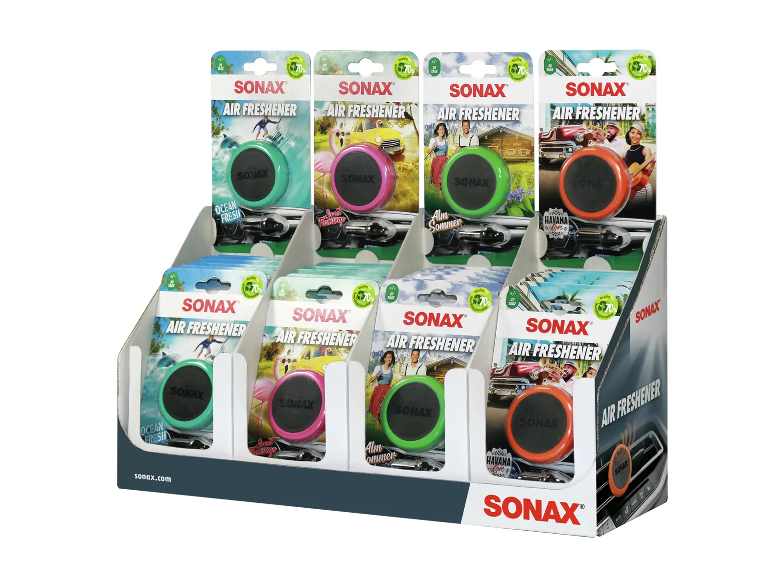 SONAX Air Freshener gemischt, Thekendisplay x24