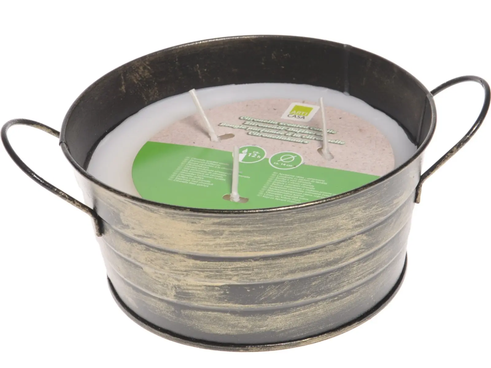 Duftkerze Citronella mit Zitronenöl