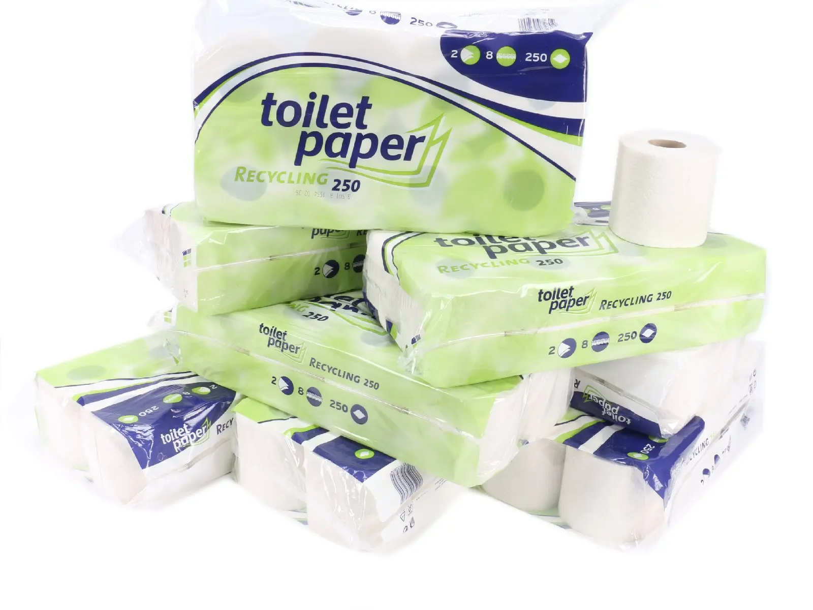 Toilettenpapier RC 2-lagig, 250Bl,  64 Rollen