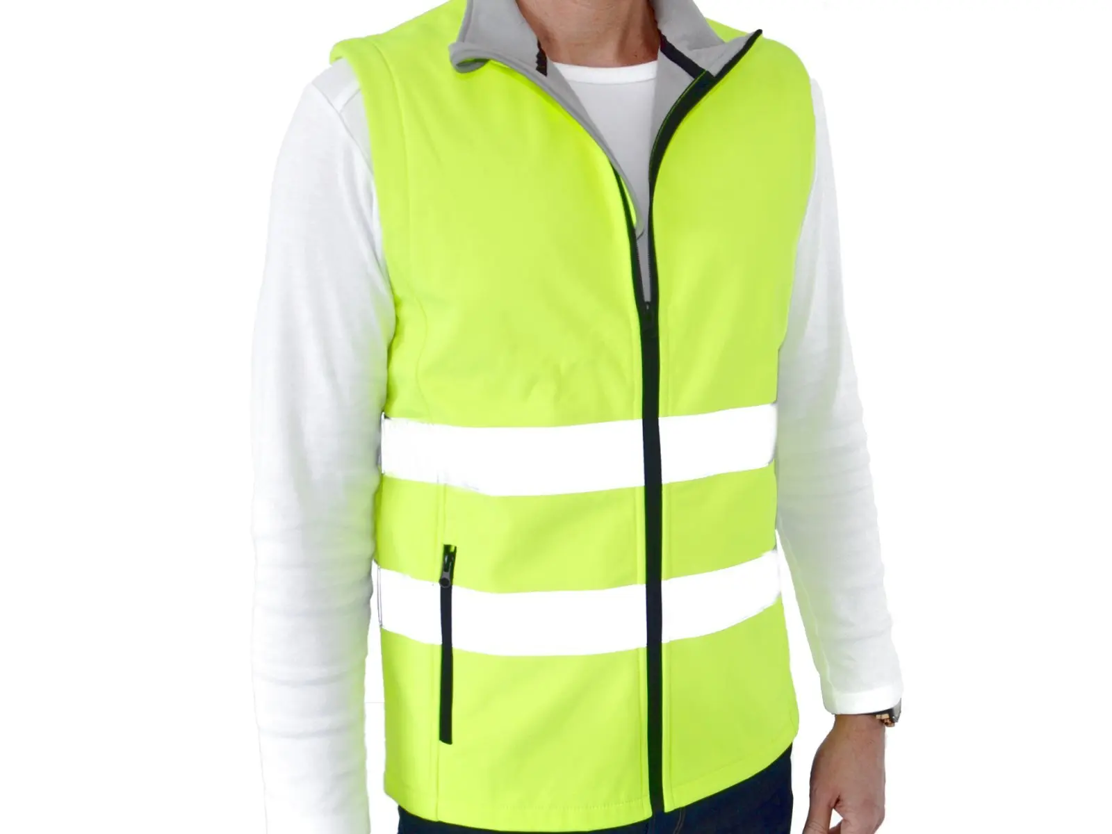 Warnweste Softshell EN ISO 20471, gelb Gr. M