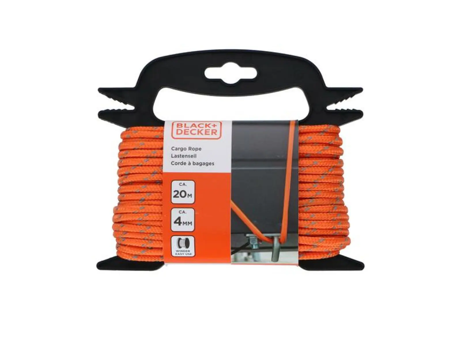 BLACK+DECKER Lastenseil 4mm, 20m