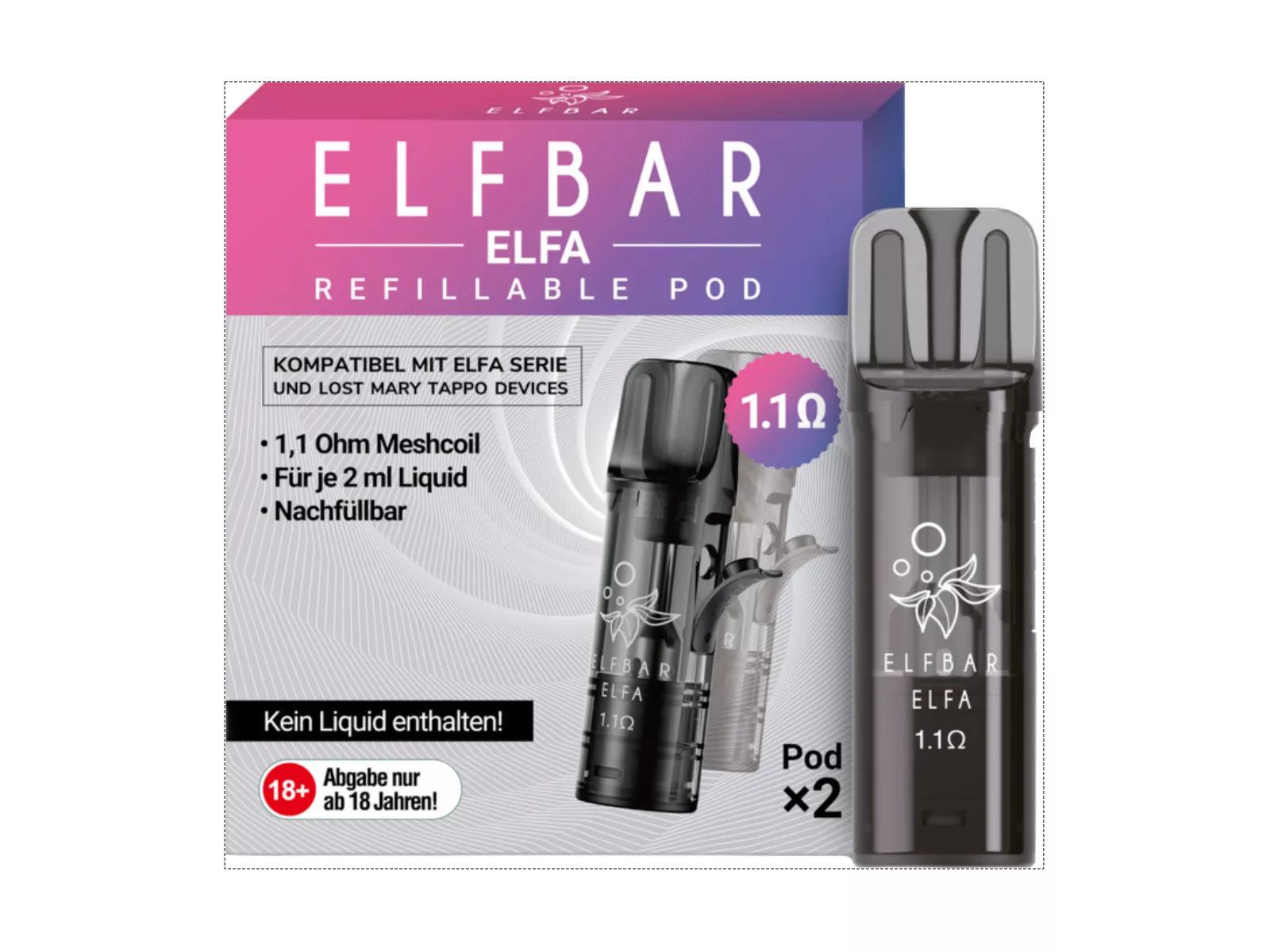ELFBAR Elfa Leer-Pod VE10