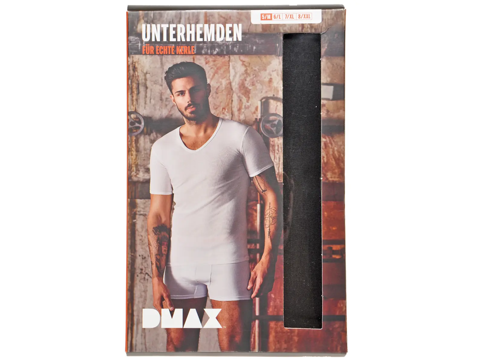 DMAX T-Shirt, Unterziehshirt, 2er schwarz, M