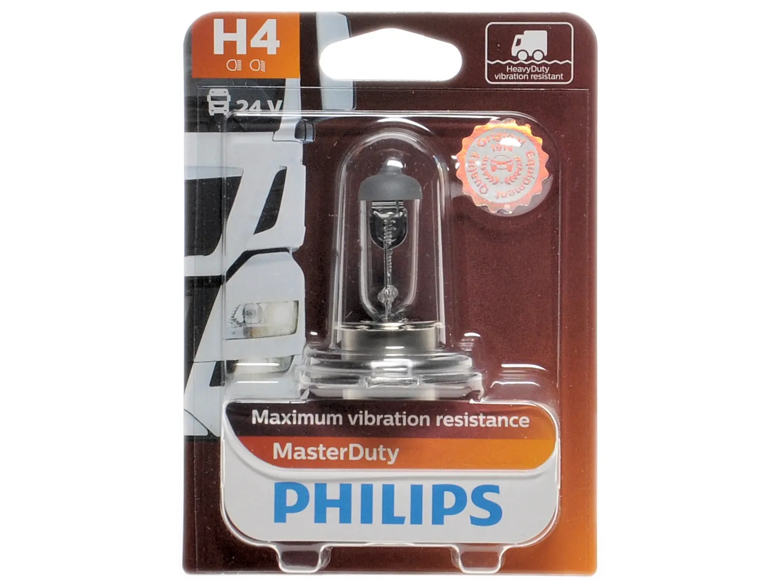 PHILIPS H4 MasterDuty, 24V, 75/70W, weiss
