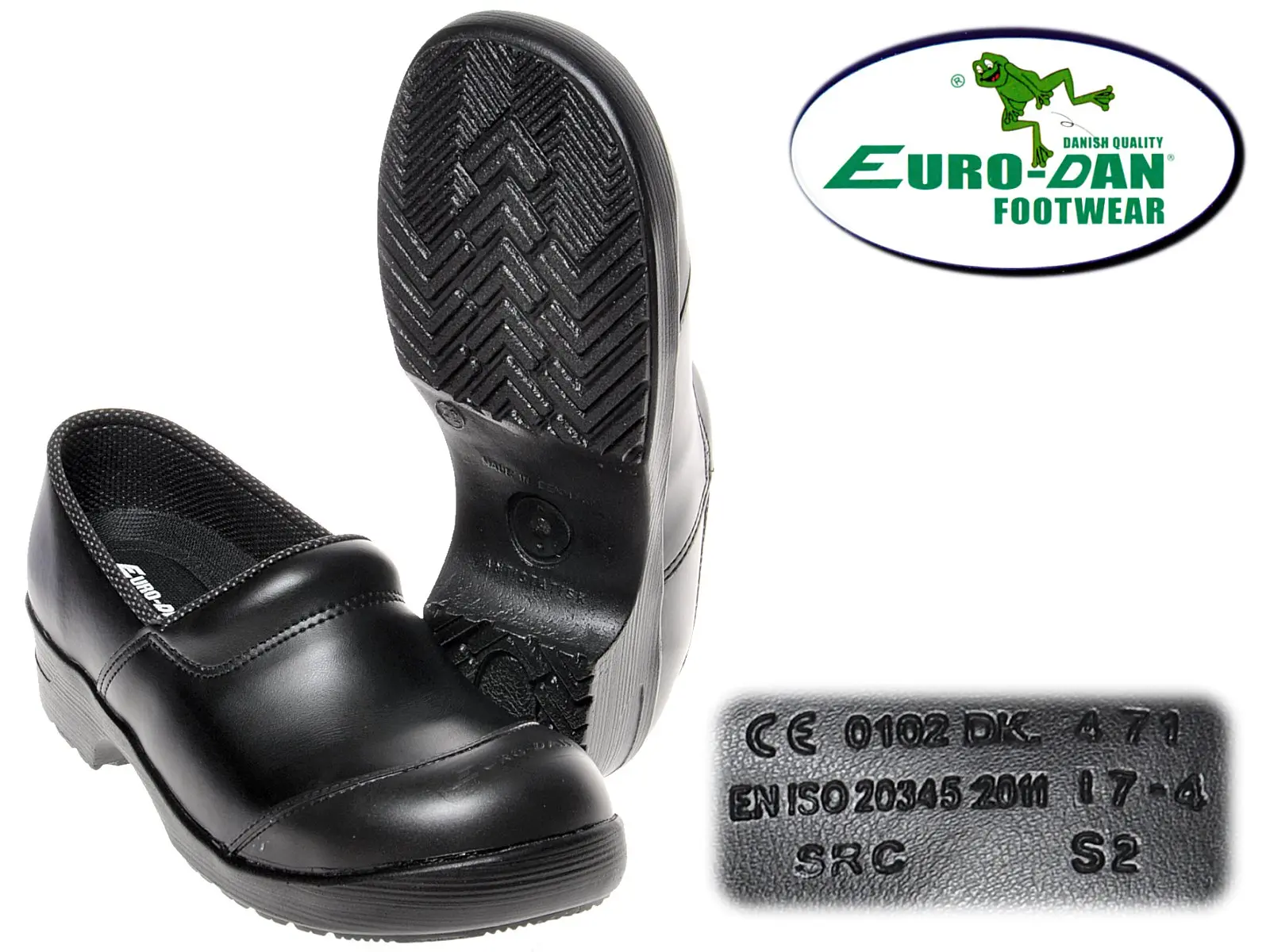 Clogs Euro-DAN Gr.40 geschl. Leder schwarz